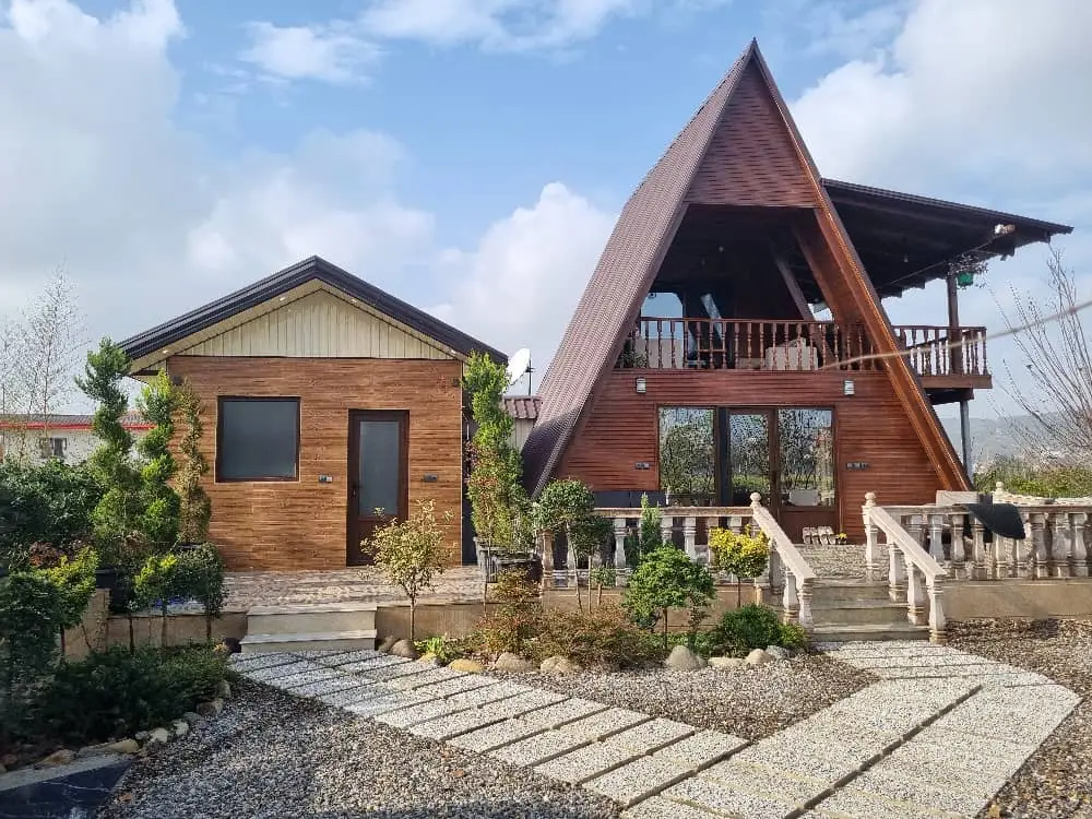 types-of-houses-اجاره کلبه سوئیسی با جکوزی در بابلکنار - گونه کلا