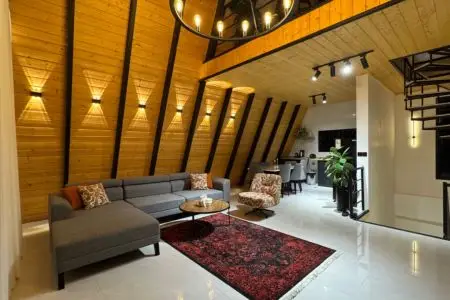 کلبه سوئیسی جکوزی دار در رامسر - سیاسان
