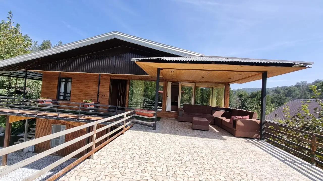 types-of-houses-کلبه چهارخوابه استخردار آبگرم هفت آبشار